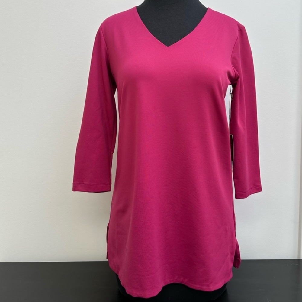 JUDY P V-NECK 3/4 SLEEVE TUNIC